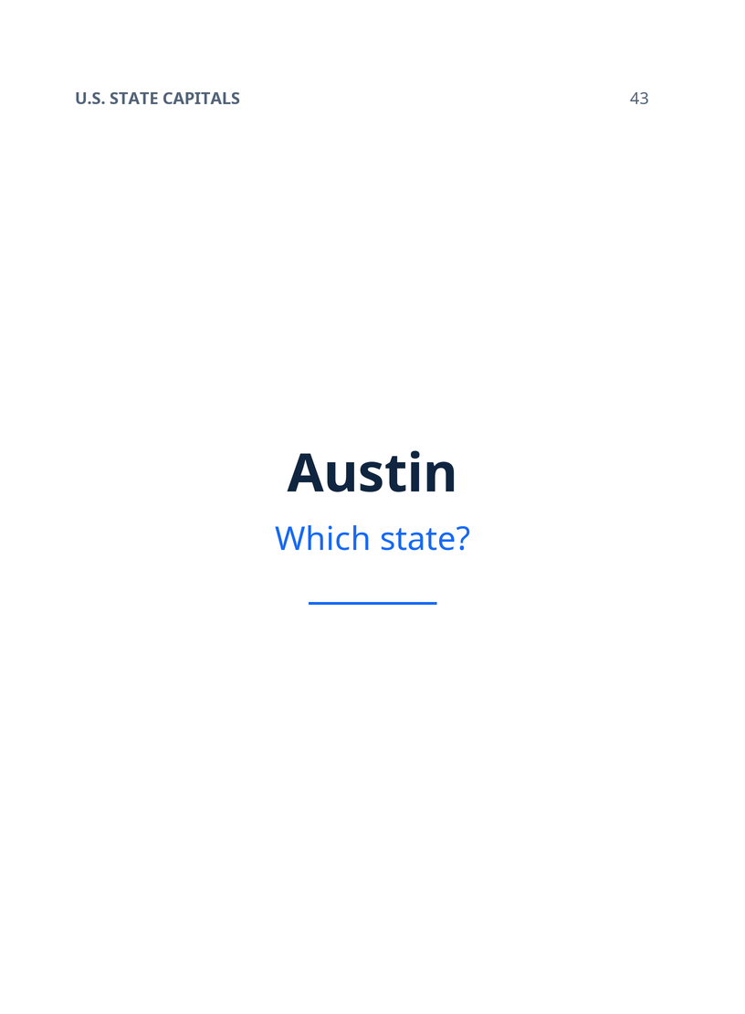 Austin — Which state?