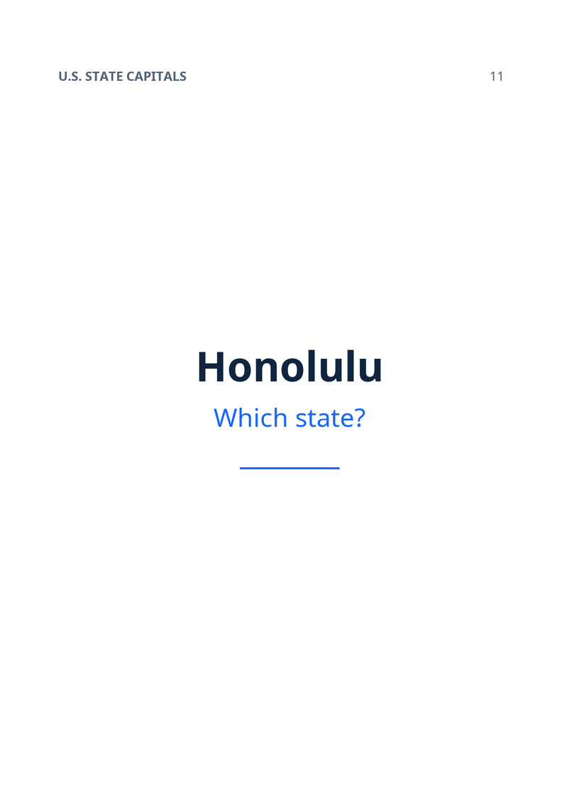 Honolulu — Which state?